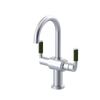 Rubinet Single Hole Dual Handle Lav. Set. (less drain) Satin Chrome