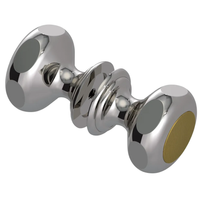 Rubinet Shower Door Knob (set) Polished Nickel