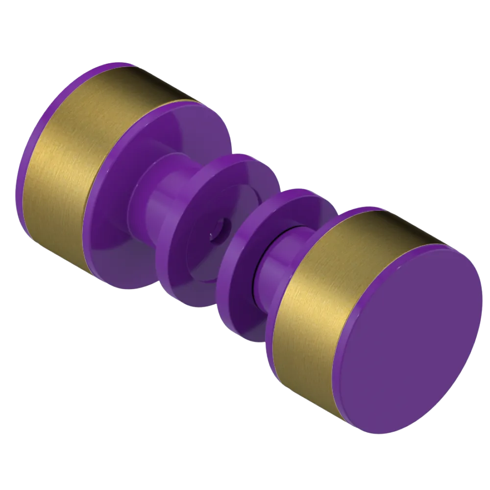 Rubinet Shower Door Knob (set) Purple Haze