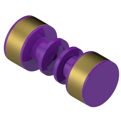Rubinet Shower Door Knob (set) Purple Haze