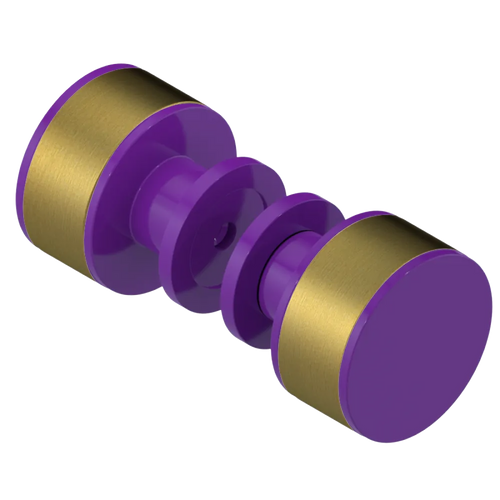 Rubinet Shower Door Knob (set) Purple Haze