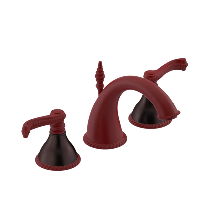 Rubinet Widespread Lav. Set. (less drain) Maroon