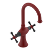 Rubinet Single Hole Dual Handle Lav. Set. (less drain) Maroon