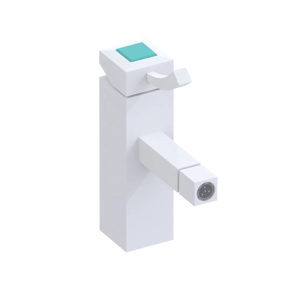 Rubinet Single Control Bidet Fitting (less drain) Matt White