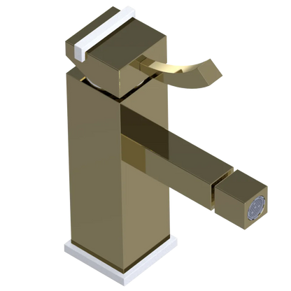 Rubinet Single Control Bidet Fitting (less drain) Natural Brass