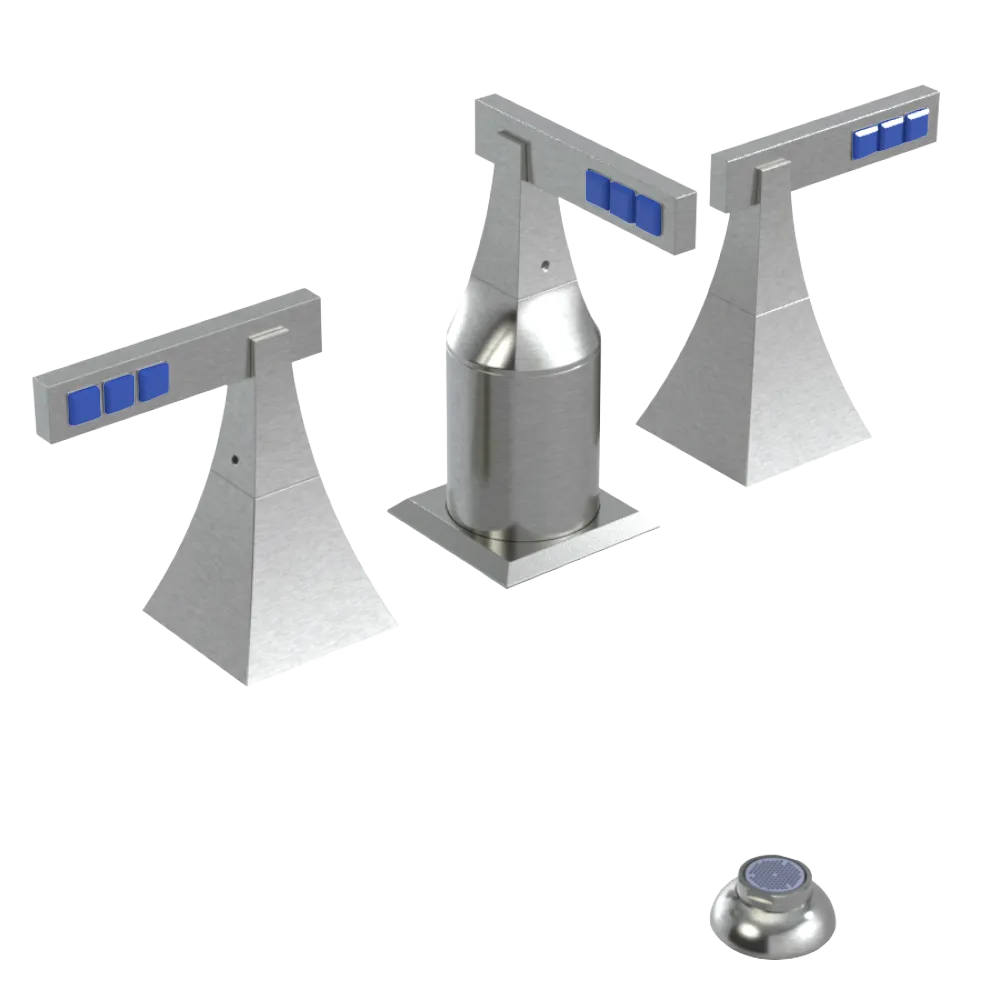 Rubinet Bidet Fitting with Spray, Diverter, and Vacum Breaker (Less Drain) Satin Nickel