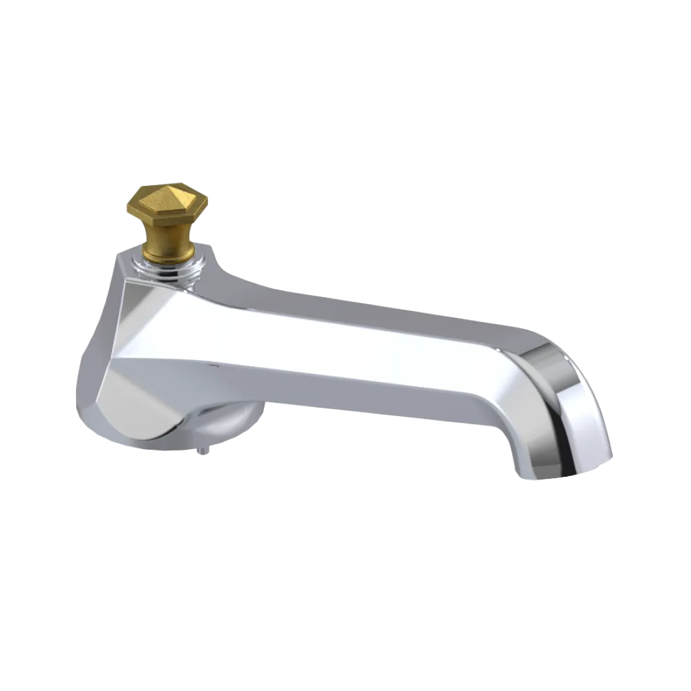 Rubinet Tub Filler Spout Deck Mount Chrome