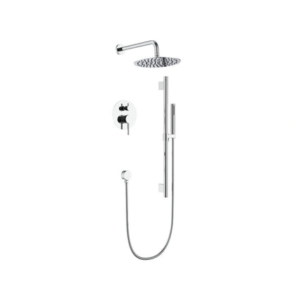 Aquaflo Rund 2-Way Pressure Balance Shower Set
