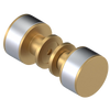 Rubinet Shower Door Knob (set) Satin Gold