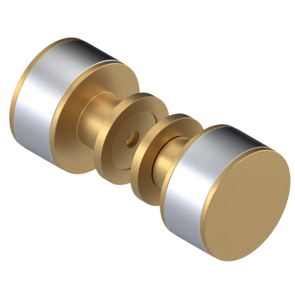 Rubinet Shower Door Knob (set) Satin Gold