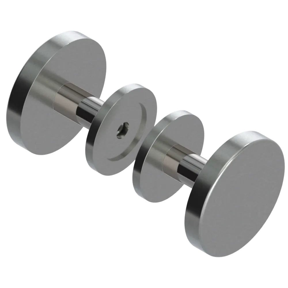 Rubinet Shower Door Knob (set) Satin Nickel