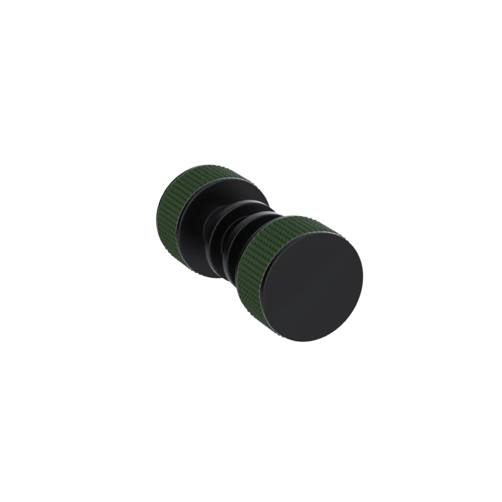 Rubinet Shower Door Knob (set) Matt Black