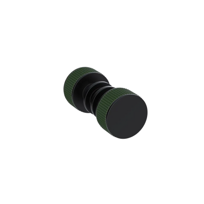 Rubinet Shower Door Knob (set) Matt Black