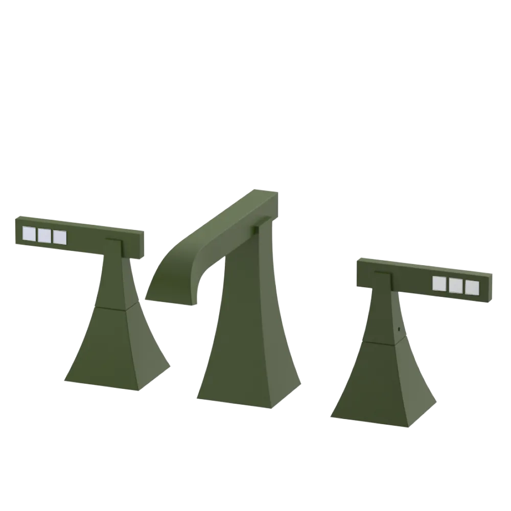 Rubinet Widespread Lav. Set. (less drain) Green Envy