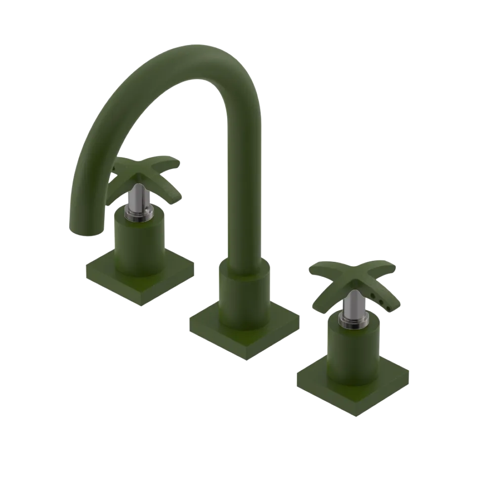 Rubinet Widespread Lav. Set. (less drain) Green Envy