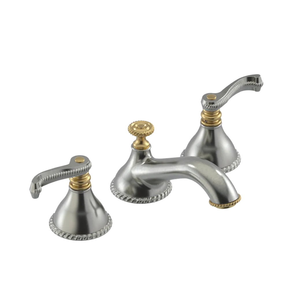 Rubinet Widespread Lav. Set. (less drain) Satin Nickel