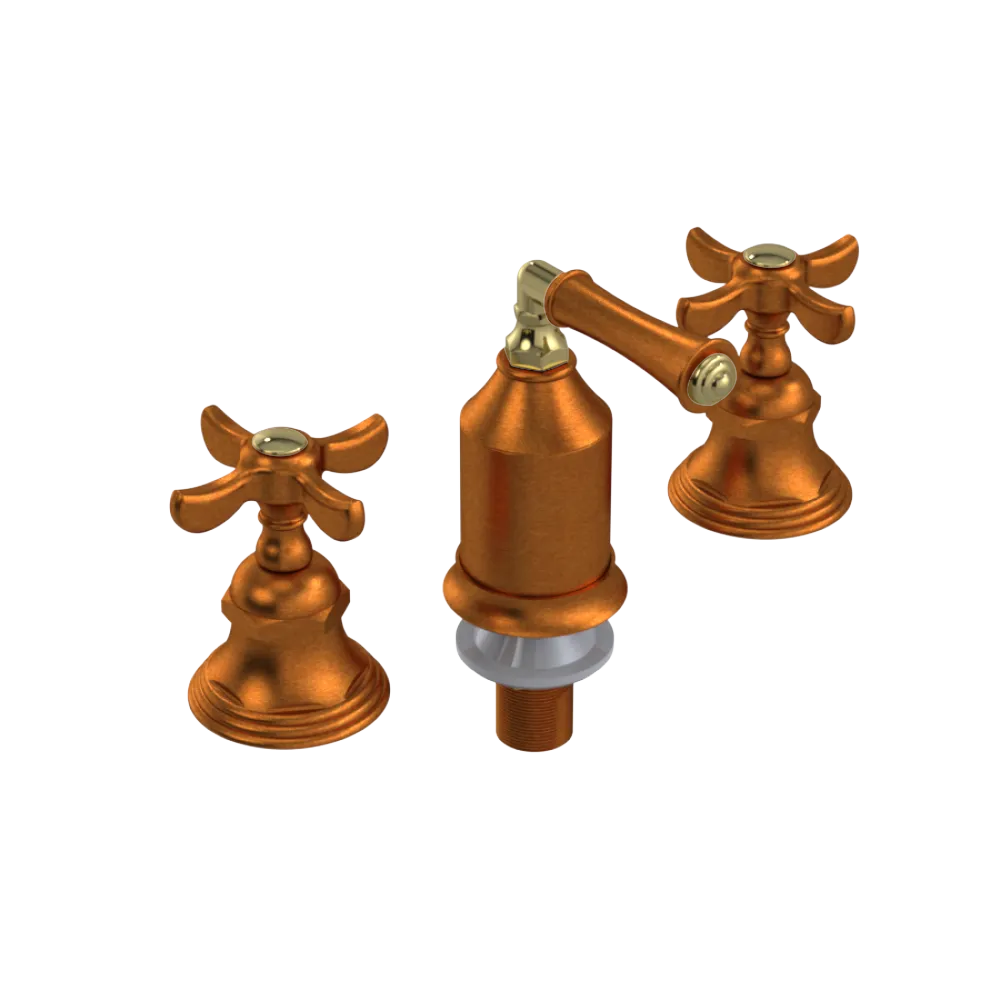 Rubinet Bidet Fitting with Spray, Diverter, and Vacum Breaker (Less Drain) Antique Copper Matt