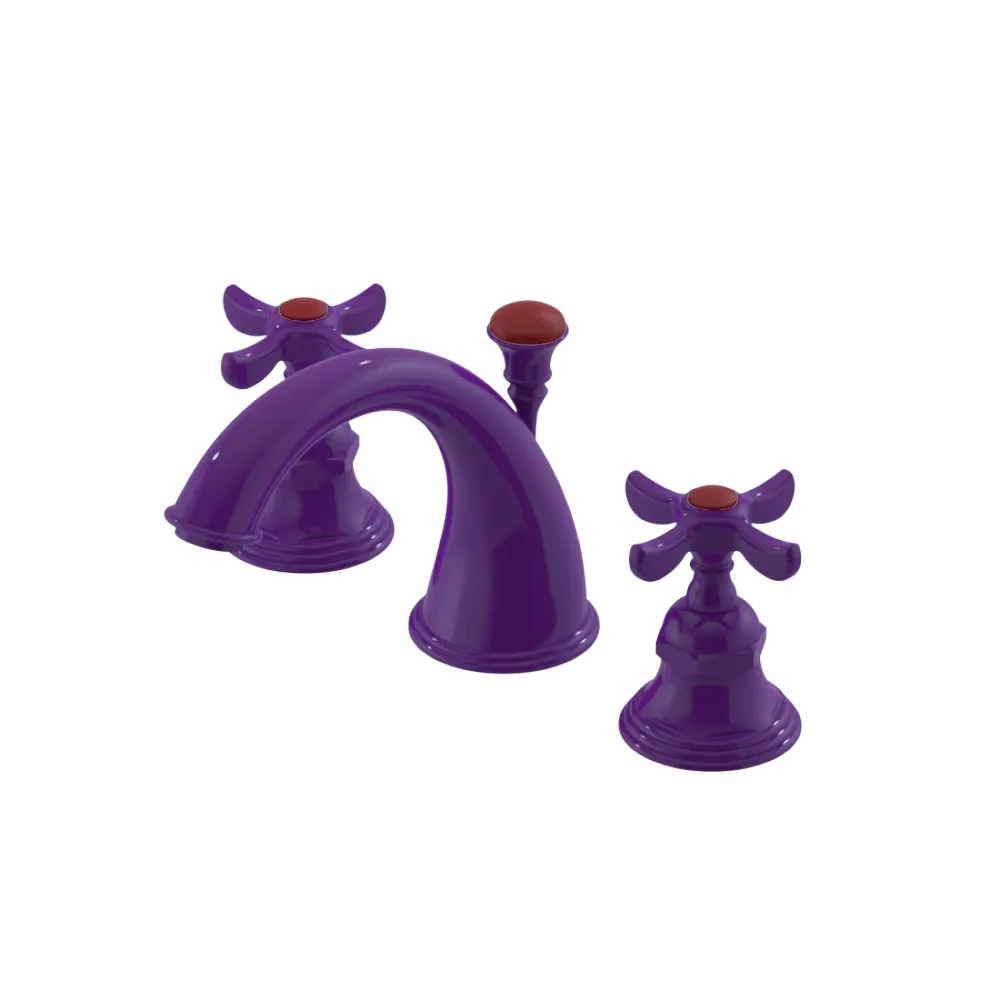 Rubinet Widespread Lav. Set. (less drain) Purple Haze