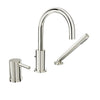 Baril 3-piece tub filler with hand shower