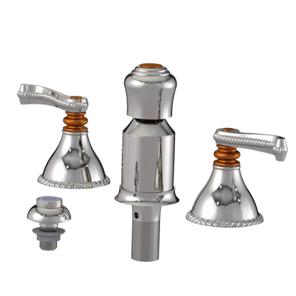 Rubinet Bidet Fitting with Spray, Diverter, and Vacum Breaker (Less Drain) Polished Nickel