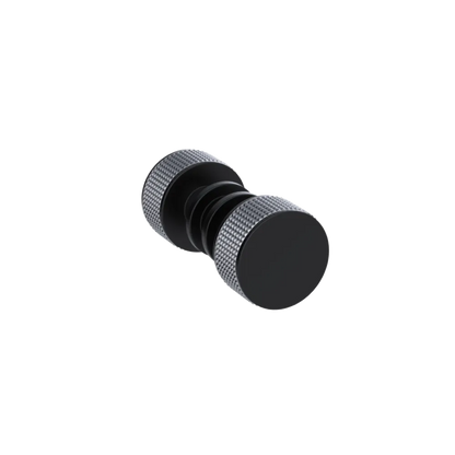 Rubinet Shower Door Knob (set) Matt Black