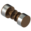 Rubinet Shower Door Knob (set) Tuscan Brass
