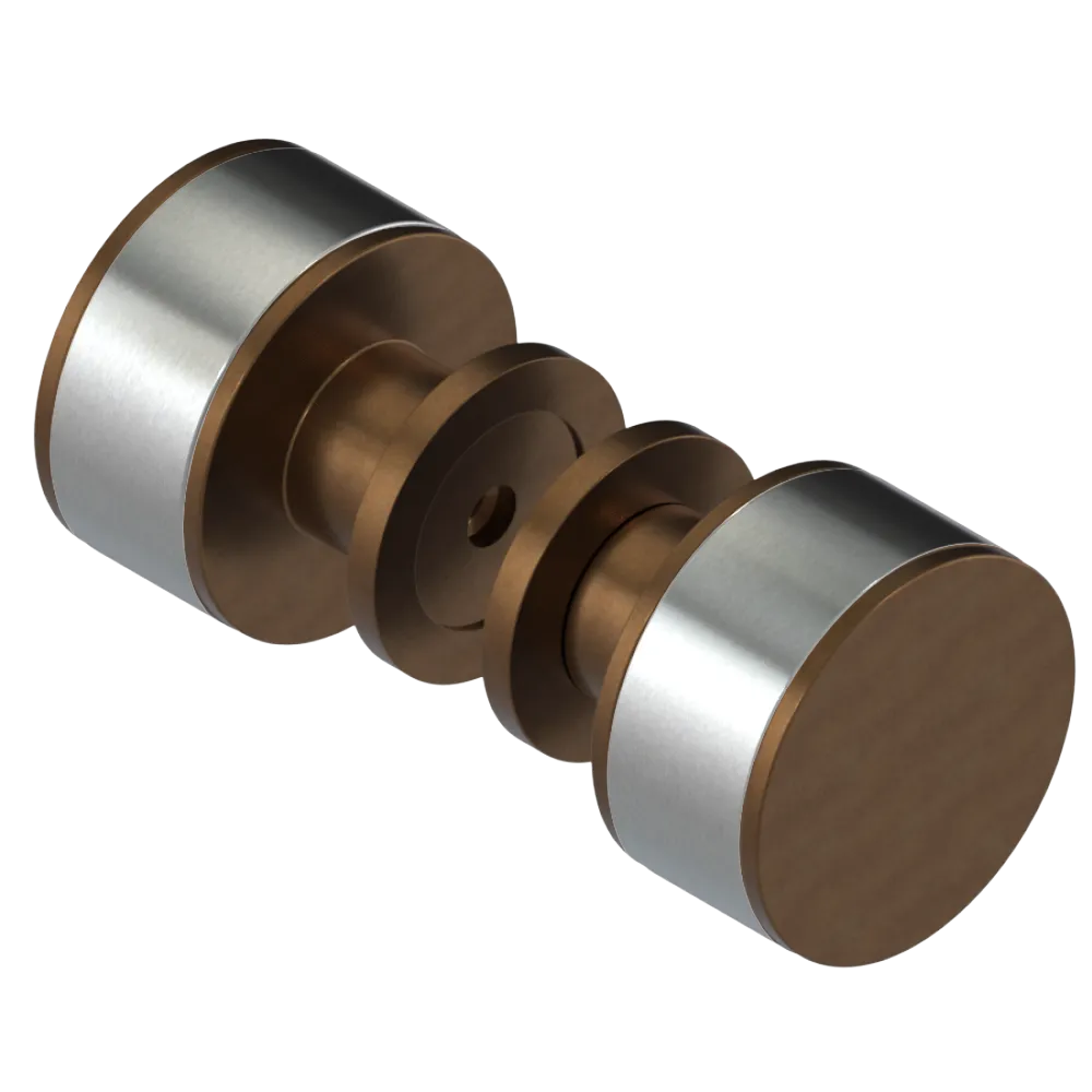 Rubinet Shower Door Knob (set) Tuscan Brass