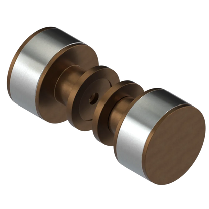 Rubinet Shower Door Knob (set) Tuscan Brass
