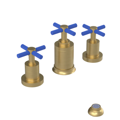 Rubinet Bidet Fitting with Spray, Diverter, and Vacuum Breaker (less drain) Satin Brass