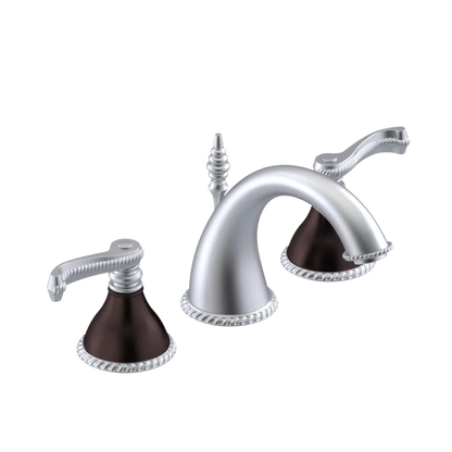 Rubinet Widespread Lav. Set. (less drain) Satin Chrome