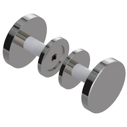 Rubinet Shower Door Knob (set) Polished Nickel