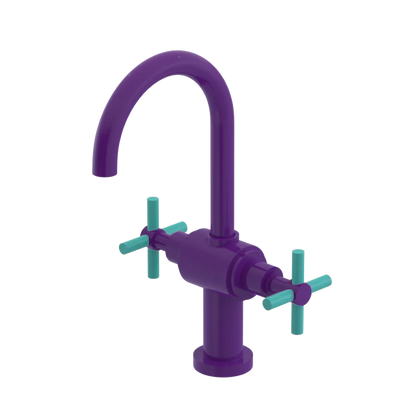 Rubinet Single Hole Dual Handle Lav. Set with LaSalle Spout (less drain) Purple Haze