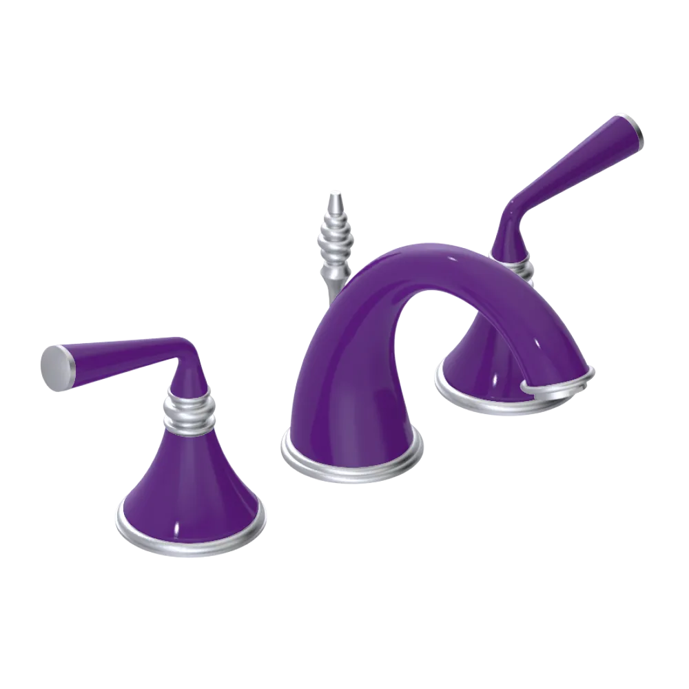 Rubinet Widespread Lav. Set. (less drain) Purple Haze