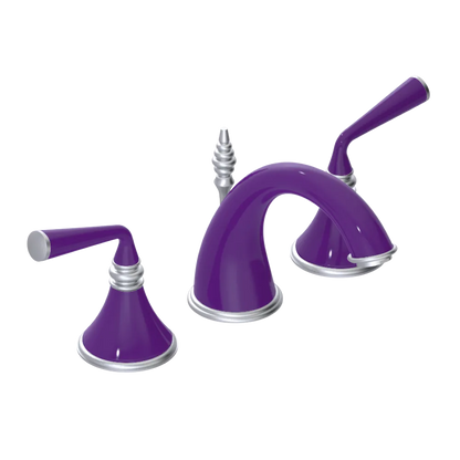 Rubinet Widespread Lav. Set. (less drain) Purple Haze