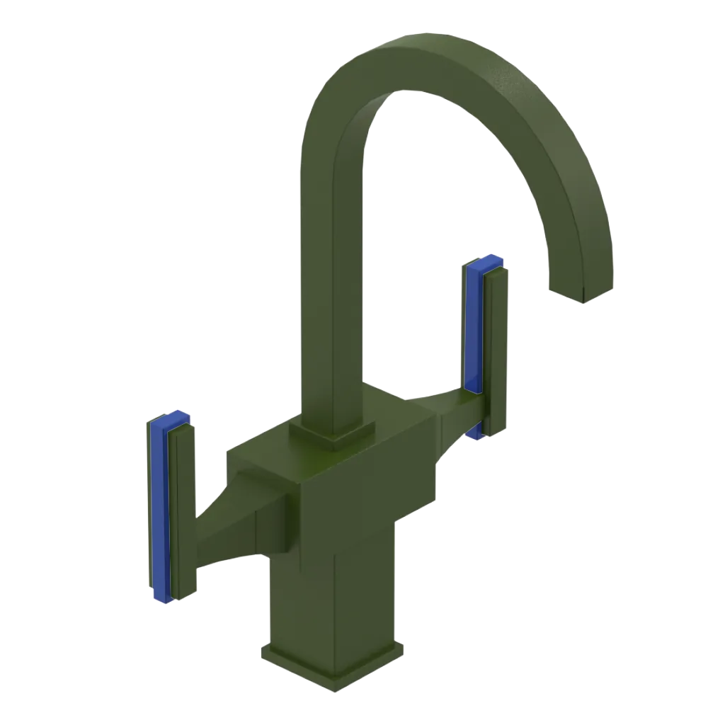 Rubinet Single Hole Dual Handle Lav. Set. (less drain) Green Envy
