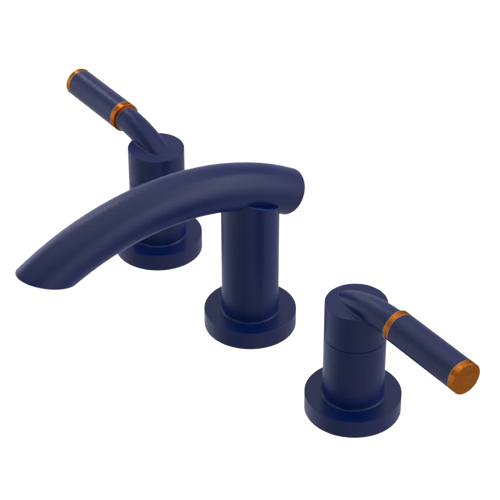 Rubinet Widespread Lav. Set. (less drain) Midnight Blue