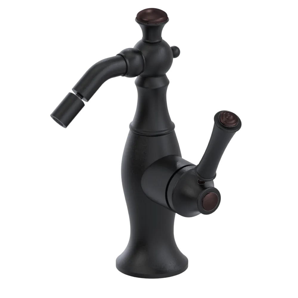 Rubinet Single Control Bidet Fitting (less drain) Matt Black