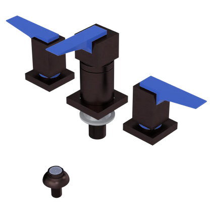 Rubinet Bidet Fitting with Spray, Diverter, and Vacuum Breaker (less drain) Tuscan Brass