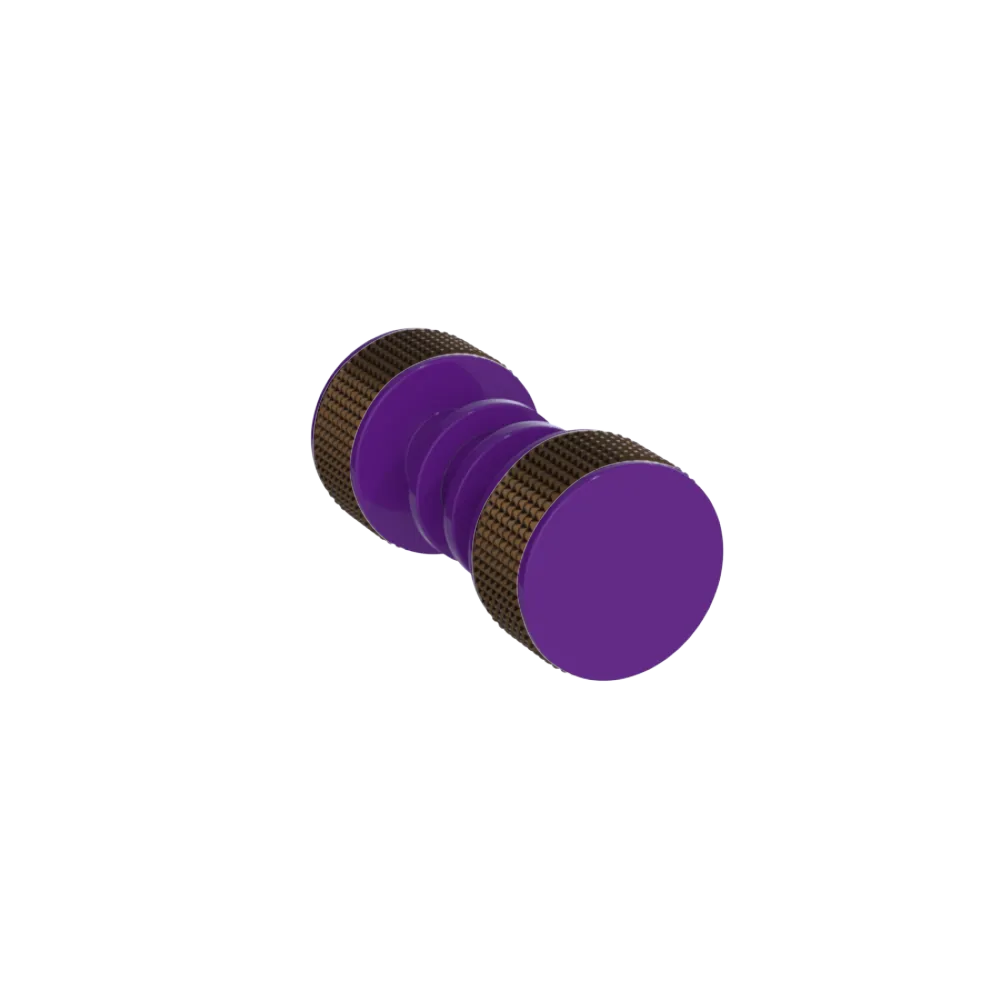 Rubinet Shower Door Knob (set) Purple Haze