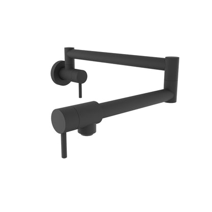 Baril Single-hole wall-mounted pot filler with two handles
