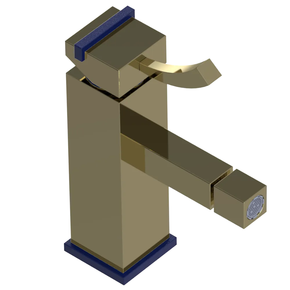 Rubinet Single Control Bidet Fitting (less drain) Natural Brass