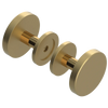 Rubinet Shower Door Knob (set) Satin Brass