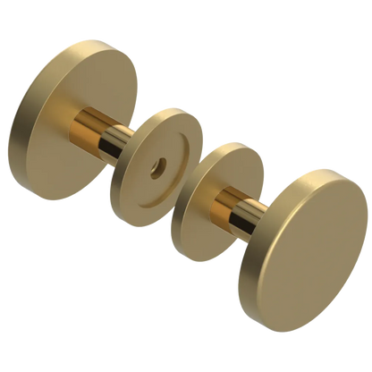 Rubinet Shower Door Knob (set) Satin Brass