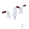 Rubinet Bidet Fitting with Spray, Diverter, and Vacuum Breaker (less drain) White