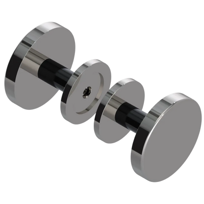 Rubinet Shower Door Knob (set) Polished Nickel