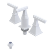 Rubinet Bidet Fitting with Spray, Diverter, and Vacum Breaker (Less Drain) Matt White