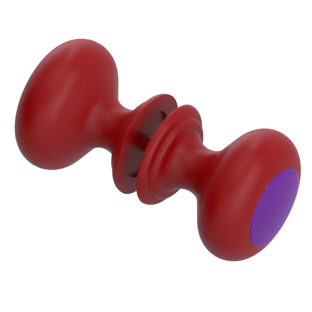 Rubinet Shower Door Knob (set) Maroon