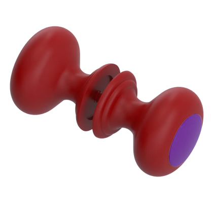 Rubinet Shower Door Knob (set) Maroon