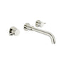Baril Two handles wall-mounted lavatory faucet, drain not included