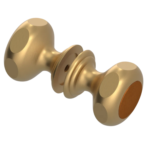 Rubinet Shower Door Knob (set) Satin Gold